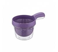 AFXGUSD Cesta Industrial Colador Moderno Bol Escurridor Doble Capa Recipiente Multiusos Cocina Bandeja Desmontable Recomendada para Drenar Frutas Verduras Uso Hogar Diario, Morado