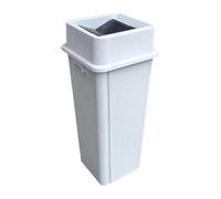 AFXGUSD Cubo de Basura Cuadrado, Contenedor de Basura, Papelera de Cocina, Cubo de Basura Industrial, 60 litros