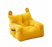 AFXGUSD Sofá Infantil Acolchado Silla de Lectura para Niños Sillón Mini Estructura de Madera Relleno Espuma Diseño Cómodo Adecuado para Dormitorio Sala de Juegos Guardería, Amarillo