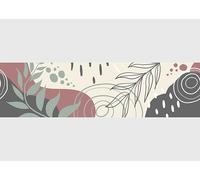 AG Design Cenefa autoadhesiva abstracción, AWB 8428, decoración autoadhesiva para paredes, muebles, papel pintado, revestimientos de paredes y puertas, lámina, multicolor, ancho 500 cm x alto 14 cm