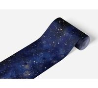 AG Design Cenefa autoadhesiva Universo AWB 8452 | Impermeable Decoración para paredes, muebles, papel pintado, revestimientos de paredes y puertas, lámina | Ancho 500 cm x Altura 13,8 cm