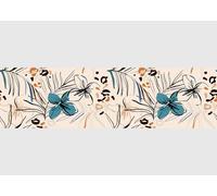 AG Design Cenefa autoadhesiva Vector Gráficos Flores AWB 8250 | Impermeable Decoración para Paredes, Muebles, Papel Pintado, Revestimientos de Paredes y Puertas, Lámina Multicolor | Ancho 500 cm x