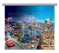 AG Design Cortinas - Disney Cars - Cortinas para niños - Impresión fotográfica 3D - 180 x 160 cm - 2 Partes - FCSXL 4326