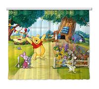 AG Design Cortinas - Disney Winnie The Pooh - Cortinas para niños - Impresión fotográfica 3D - 180 x 160 cm - 2 Partes - FCSXL 4309