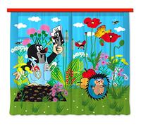 AG Design Cortinas - Little Mole - Cortinas para niños - Impresión fotográfica 3D - 280 x 245 cm - 2 Partes - FCSXXL 7023