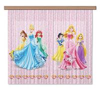 AG Design Cortinas - Princesas Disney - Cortinas para niños - Impresión fotográfica 3D - 180 x 160 cm - 2 Partes - FCSXL 4372