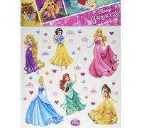AG Design Disney Princesas - Adhesivo decorativo para pared (PVC, sin ftalatos, 30 x 30 cm), multicolor