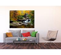 AG Design - Mural fotográfico para la Pared - No Tejido - Casa del Bosque - Papel Pintado fotográfico - Póster Gigante de Pared - 160 x 110 cm - 1 Parte - FTNM 2685