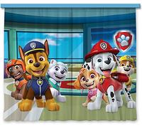 AG Design Paw Patrol Station, Cortinas para habitación Infantil, 2 Piezas, Multicolor, 180 x 160 cm