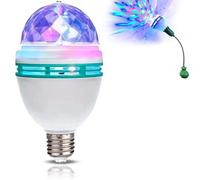 Agatige Bombilla De Discoteca E27, Luz Giratoria Lámpara De Luz De Fiesta RGB Giratoria Bombilla De Lu Estroboscópica Led Bombill De Discoteca De Cristal Adecuado Para El Hogar, Fiestas Y Bares