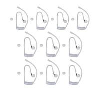 Agatige Tubo de Sonido Transparente de Repuesto de 10 Piezas, Tubo de Audio de Bobina de Aire Acústico Oculto con Tubo de Bobina de Repuesto de Tapón para los Oídos