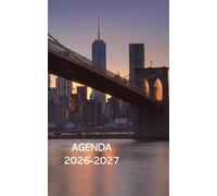 AGENDA 2026 2027: Organiseur NEW YORK | Journalier| Ecole Primaire Collège Lycée Couverture Souple brillante | Pour Fille, enfant, adolescent