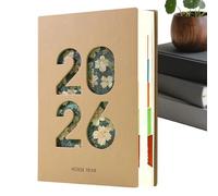 Agenda 2026 Monthly Planner - A5 Thick Paper PU Leather Calendar - 2026 Daily Planner Calendar Book | Efficient Categorized For Schedule Academic Agenda Appointment Work Planning Home School Classroom