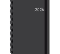 Agenda 2026 paris s/v 15x21 negra con espiral castellano ingraf 356556