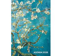 Agenda 2026: Semainier Avec Horaire 5 - 23 Heures | Format A4 Planificateur Hebdomadaire Et Mensuel | 1 Semaine Sur 2 Pages | Weekly Planner ... 12 Mois | Van Gogh Amandier en fleurs