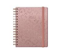 Agenda Anual 2022- Organizador Semanal - Cada Día Una Página - Tamaño Mediano 15 x 21 cm - Modelo BIRD Diseñado por María Diamantes - Planificador Mensual Portable - De Anillas - Dohe