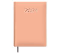 Agenda Anual 2023 - Organizador Semanal - Cada Día Una Página - Tamaño Mediano 14 x 20 cm - Modelo Lisboa - Color Rosa Cuarzo - Hojas Color Ahuesado - Planificador Mensual Portable - Dohe