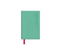 Agenda Anual 2023- Organizador Semanal - Semana Vista - Tamaño Bolsillo 8,5 x 13 cm - Modelo Brasilia - Color Verde Menta- Hojas Color Ahuesado - Planificador Mensual Portable - Dohe