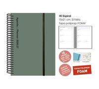Agenda anual (2026-27) senfort 16 meses iki foam espiral tapa pp con g