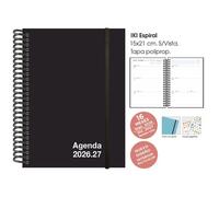 Agenda anual (2026-27) senfort 16 meses iki unicolor espiral tapa pp c