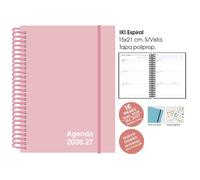 Agenda anual (2026-27) senfort 16 meses iki unicolor espiral tapa pp c