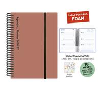 Agenda anual (2026-27) senfort 16 meses student foam espiral tapa pp c