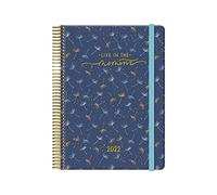 Agenda Anual Cute - 2022- Organizador Semanal - Cada Día Una Página - Tamaño Mediano 15 x 21 cm - Modelo Moment - Planificador Mensual Portable - De Anillas - Dohe
