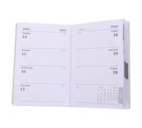 Agenda de Bolsillo A7 2027, Planificador Mini de PU Verde | Organización de Citas y Proyectos, Formato Compacto para Bolso, Uso Académico y Profesional