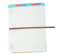 Agenda Diaria 2027 A5 de Tapa Blanda en Pu, Planificador | Naranja Bicolor Elegante y Profesional, para Notas y Objetivos, Clases, Oficina y Trayectos Diarios