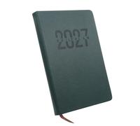 Agenda Diaria Planificador A5 2027 de PU y Papel para Oficina | Planificación Anual, Notas Flexibles, Colaboración Optimizada, Uso Escolar y Profesional, Formato Portátil