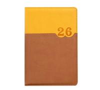 Agenda diaria profesional 2026, 360 páginas, tapa blanda, agenda académica de cuero con tareas diarias mensuales de colores