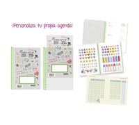 Agenda escolar 2025-2026 personalizable 4º semana vista tapa poliprop
