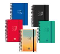 FINOCAM Pack de 9 Agendas Escolares 2026-27 Catalan con Espiral y Tapa de PP