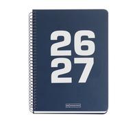 Agenda Escolar (2026-27) Miquelrius School Basic Espiral Tapa Extra Plus 4º 150X213 S/V Apais. Marino