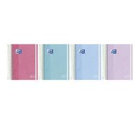 Agenda Escolar (2026-27) Oxford Touch Pastel Espiral Tapa Extradura Con Goma 8º D/P Surtido (4 Col.)
