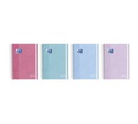 Agenda Escolar (2026-27) Oxford Touch Pastel Espiral Tapa Extradura Con Goma 8º S/V Surtido (4 Col.)