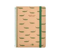 Agenda escolar liderpapel año 24-25 escolar classic crocodile 2 días página Din A5 papel fsc banda elastica