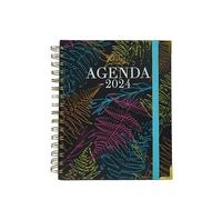 Agenda Escolar Página por Día | Ideal para Profesores y Alumnos | Color Negro | Medidas 2 x 18 x 21,5 cm - Sweet Color
