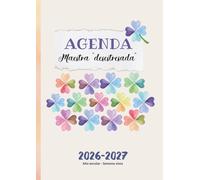 Agenda Maestra “desestresada” : Año escolar - Semana Vista: Cuaderno para profesora de infantil, primaria o secundaria, agenda para docentes. Regalo para maestras. Diseño trebol de la suerte. DIN A4