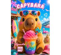 Agenda Scolaire 2026 2027 Capybara: Kawaii. Journalier 1 page par jour de septembre 2026 à juillet 2027, format standard 12x17 cm pour primaire ou collège pour fille et garçon