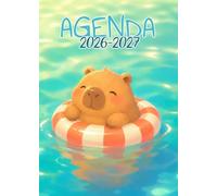 Agenda Scolaire 2026 2027: Capybara Mignon | Bi-journalier (deux jours par page) | 15x21 cm | Format A5 | Sept 2026 - juil 2027 | Léger & pas cher | Etudiant | Collège et lycée | Garçon & fille