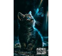 Agenda Scolaire 2026 2027 Chat: Organiseur pour les Devoirs des Élèves de l’École Élémentaire au Lycée │Planificateur Journalier 1 page par jour pour une Année │Garçon, Fille │ 6 Mandalas et Citations