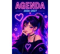 Agenda Scolaire 2026 2027: Fille Ado Manga Kpop Pratique avec Beaucoup d'espace pour noter de Septembre à Juillet pour Etudiant de Primaire, Collège, Lycé, CP, CE1, CM1 et CM2