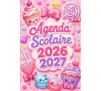 Agenda Scolaire 2026-2027 Fille: Organisation quotidienne pour étudiants du collège et lycée | planificateur journalier d’août 2026 à juillet 2027 (deux jours par page)