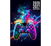 Agenda Scolaire 2026-2027:: Gamer Fun Jeux Vidéo Foot Gamer Pratique avec Beaucoup d'espace pour noter pour Garcon Fille de Septembre à Juillet Etudiant Primaire, Collège, Lycé, CP, CE1, CM1 et CM2