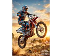 Agenda Scolaire 2026 2027 Garçon: Motocross De Sport Extrême & Moto de Course | Journalier Pratique Beaucoup d'espace pour noter et atteignez vos ... Primaire, Collège, Lycé, CP, CE1, CM1 et CM2