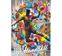 Agenda scolaire 2026 2027 Handball: Une page par jour en petit format 12x17 cm pour les élèves sportifs de CM1, CM2, collège et lycée fans de hand