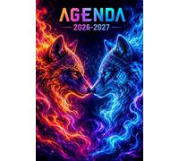 Agenda Scolaire 2026 2027: Loup Fille Garcon Pratique avec Beaucoup d'espace pour noter de Septembre à Juillet pour Etudiant de Primaire, Collège, Lycé, CP, CE1, CM1 et CM2