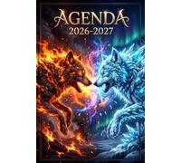 Agenda Scolaire 2026 2027: Loup Fille Garcon Pratique avec Beaucoup d'espace pour noter de Septembre à Juillet pour Etudiant de Primaire, Collège, Lycé, CP, CE1, CM1 et CM2