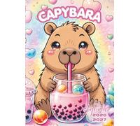 Agenda Scolaire: Capybara Kawaii, Animal, Animaux Mignons, Cute | Une Page par Jour, Journalier | 12 x 17 cm, Format Standard | Ecole Elémentaire, ... | Couverture Souple | Pour fille, Garcons Ado